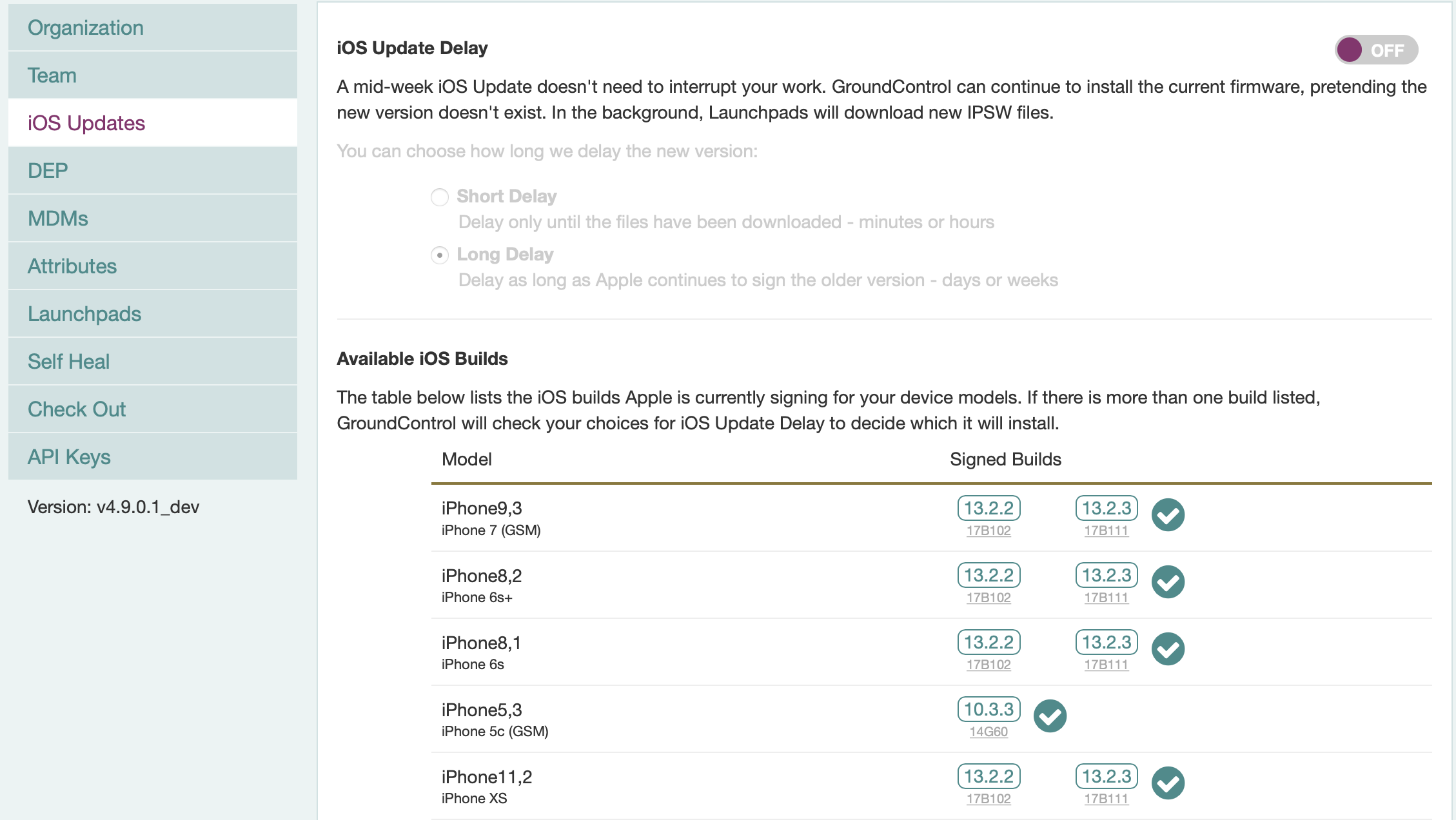 iOS Update Delay FAQ GroundControl